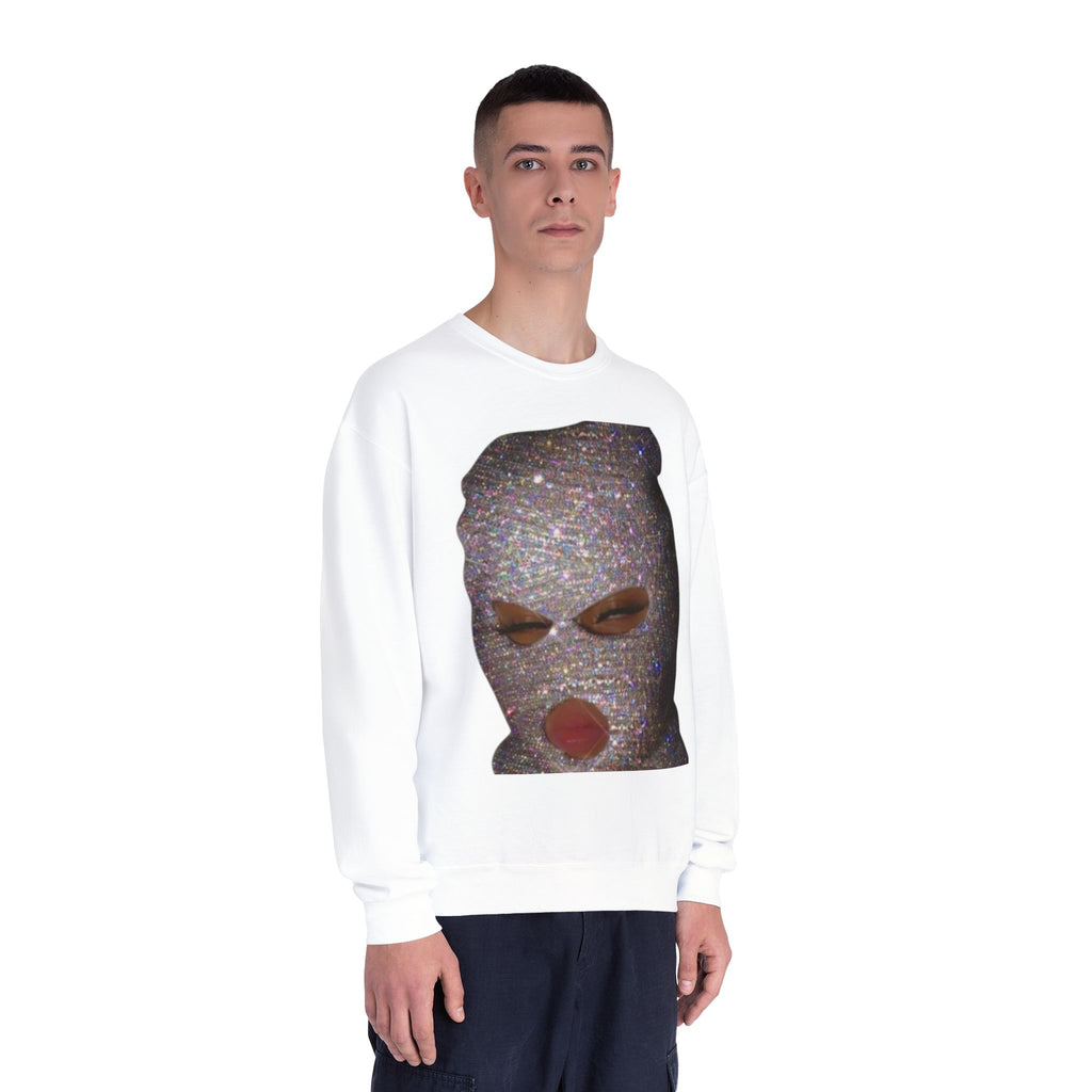 Glittery Crewneck Sweatshirt - Trendy Unisex Everyday Comfort