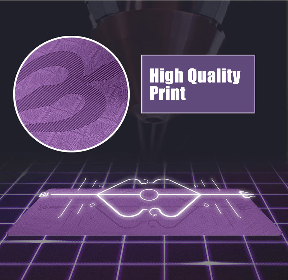 Non-Slip TPE Yoga Mat with Position Lines - Premium Exercise Mat