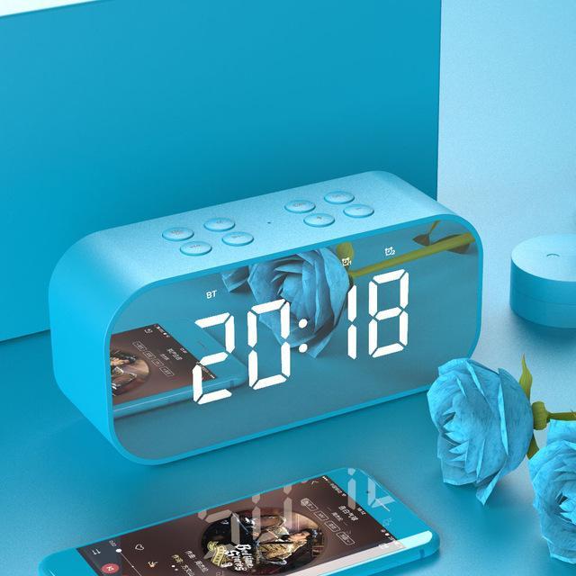 Bluetooth Speaker with LED Clock Display - 10-Hour Battery