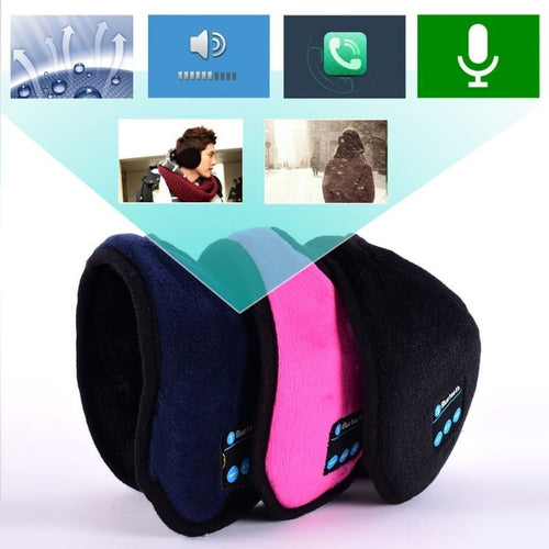 Bluetooth Fleece Earmuffs - Wireless Ear Warmers with Hands-Free Calling