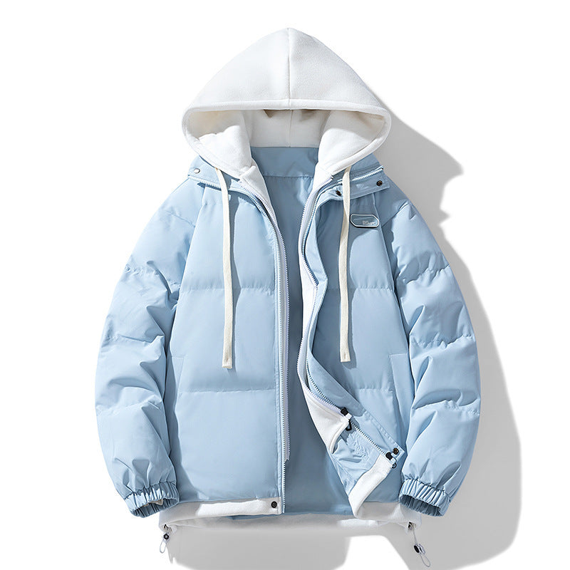 Two-piece Cotton-padded Coat Thickened Hooded Warm Jacket
