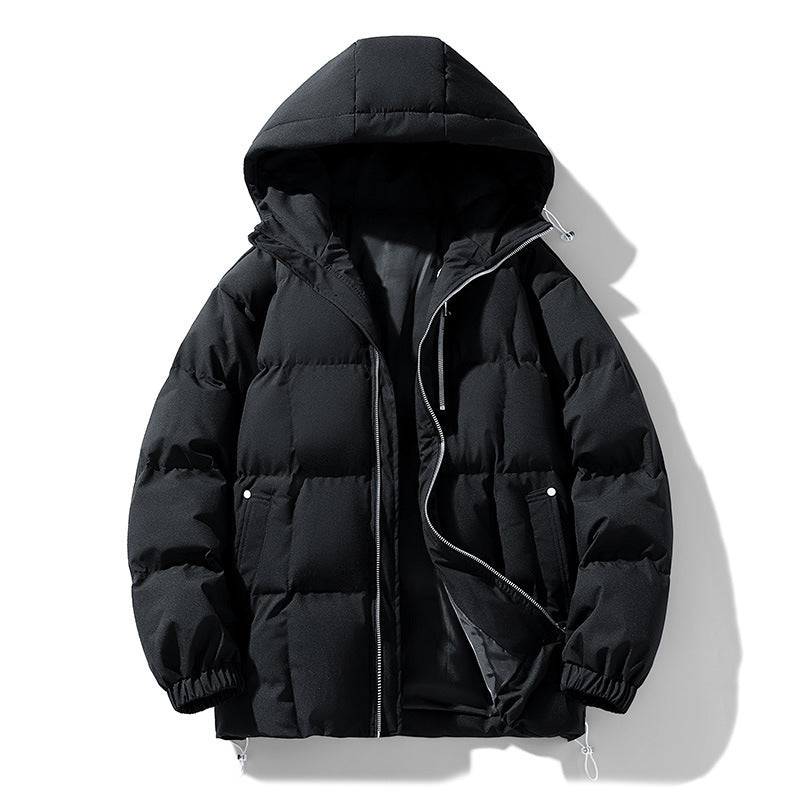Fashion Solid Color Simple New Men's Cotton Coat