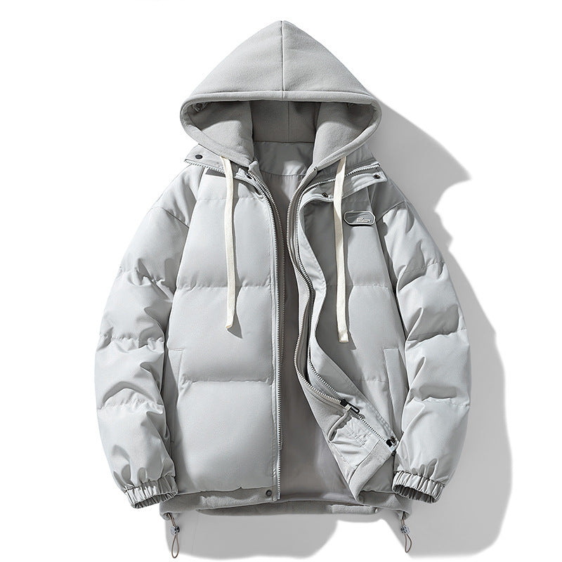 Two-piece Cotton-padded Coat Thickened Hooded Warm Jacket
