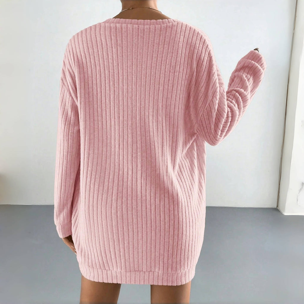 Brushed Striped Women's Pajama Three-piece Set