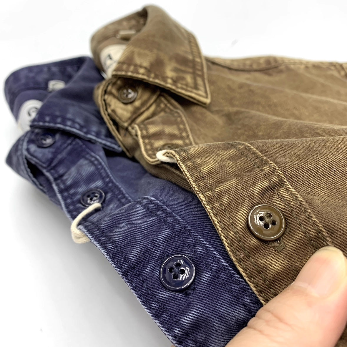 Men's Distressed Trucker Jacket - Classic Cotton Coat