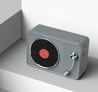 Retro Vinyl Record Bluetooth Speaker - Portable Wireless Sound