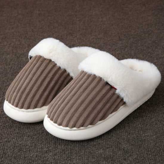 Plush Slippers Winter Thickened Shoewear