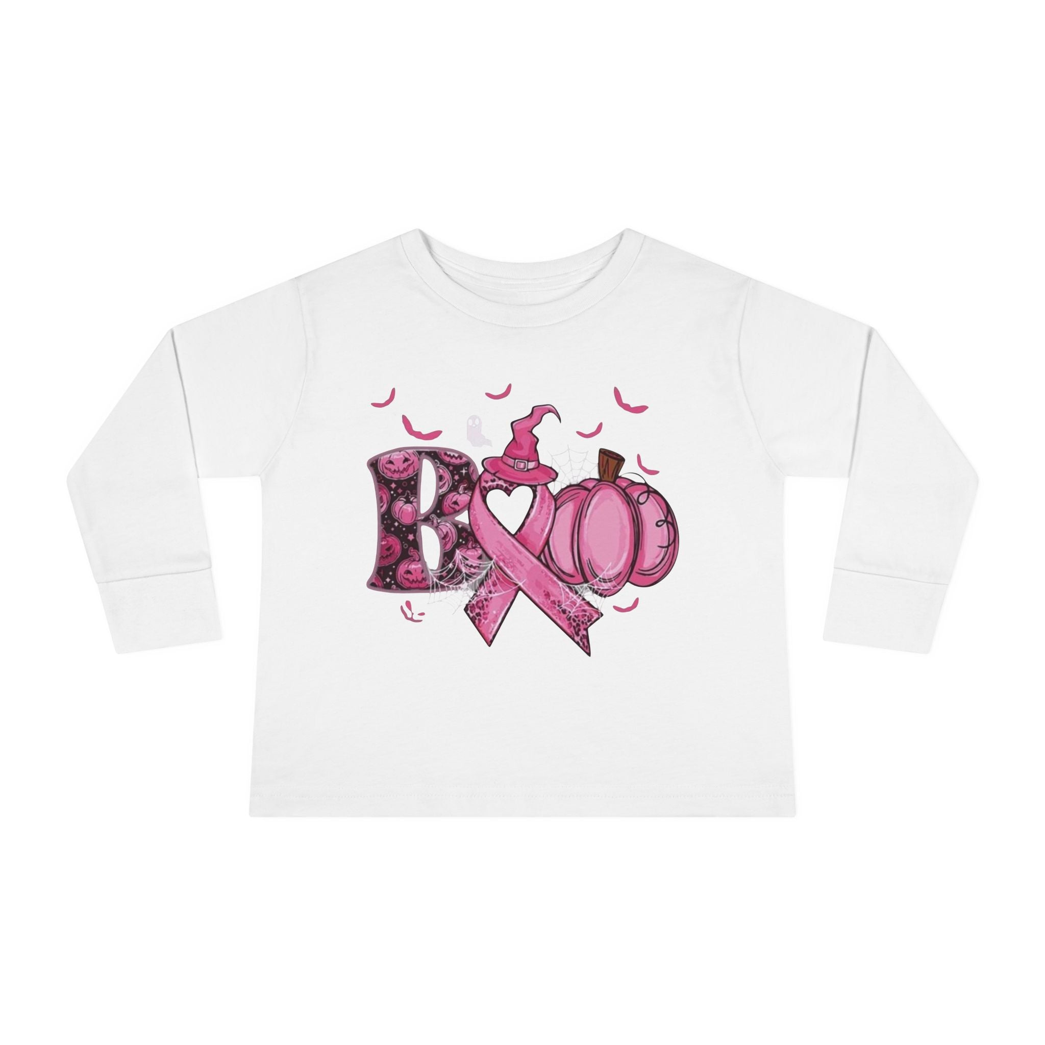 Pink Pumpkin Toddler Long Sleeve Tee