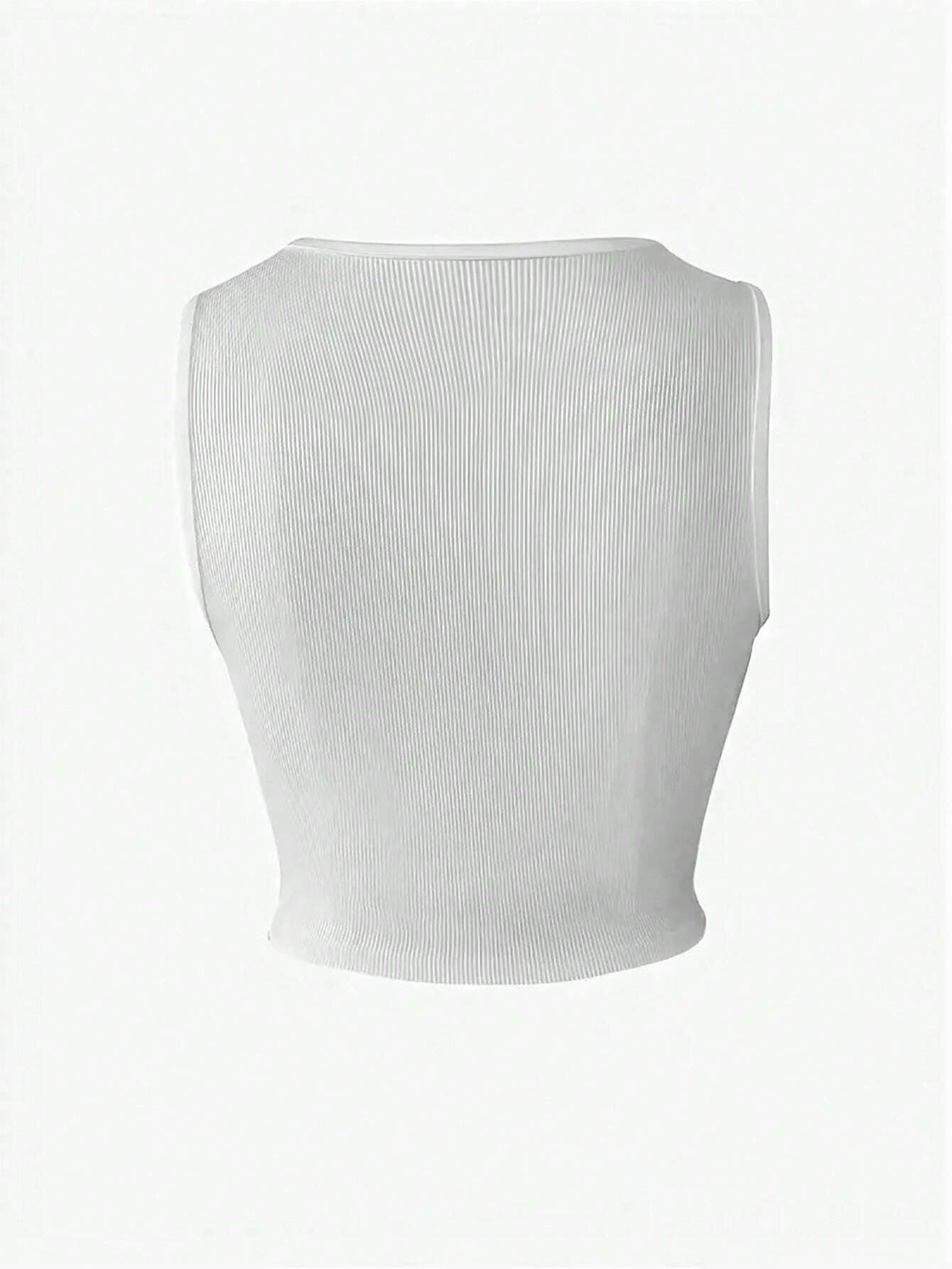 Women Summer Sexy Letter Printed U-Neck Top