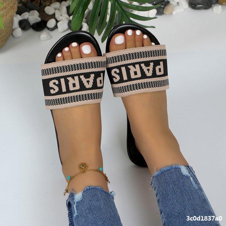 Plus Size Women Summer Casual Beach Slide Slippers