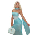 Retro Niche Sparkling Bustier Slimming Dress