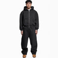 New Printed Street Fashion All-match Sweater Loose Straight Trousers Suit