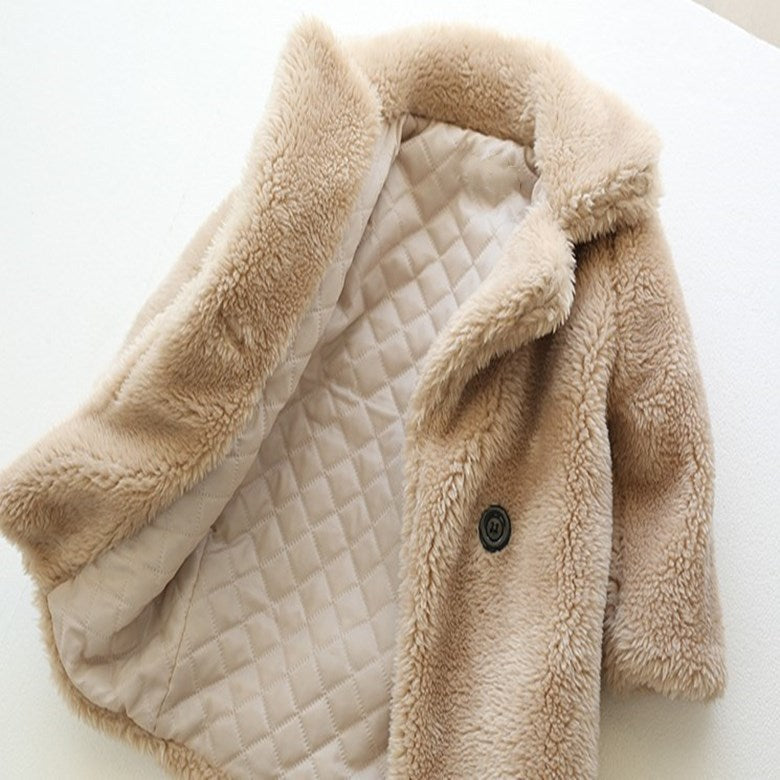 Big Kids Fur Coat Autumn And Winter Coat