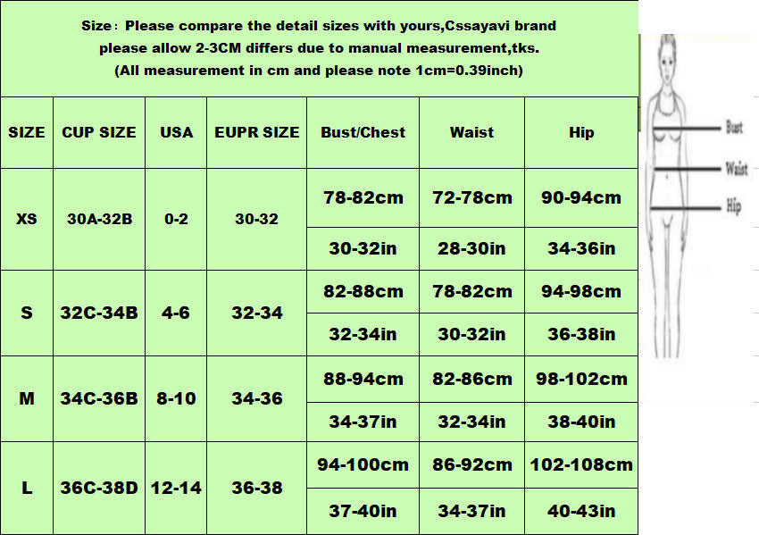 Women Sexy Bikini Swimswear Three-Piece