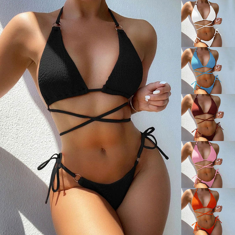 Women's Bikini Split Swimsuit - Sexy Two-Piece Summer Beach Set