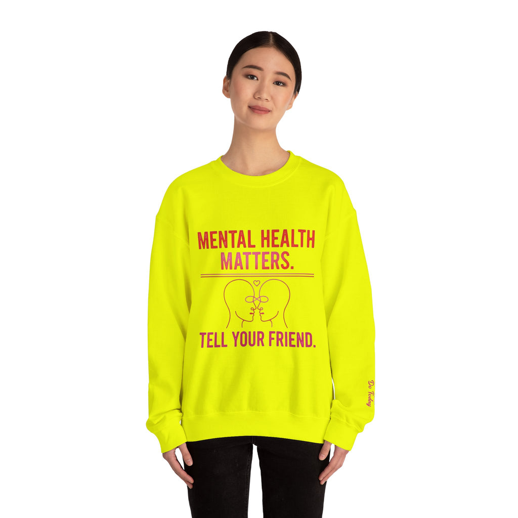 Mental Health Matters Crewneck Sweatshirt - Awareness Unisex Top