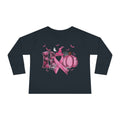 Pink Pumpkin Toddler Long Sleeve Tee