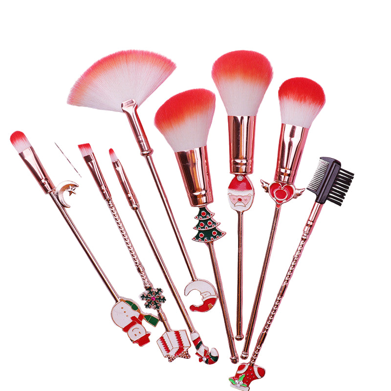 Christmas moose makeup brush set brush