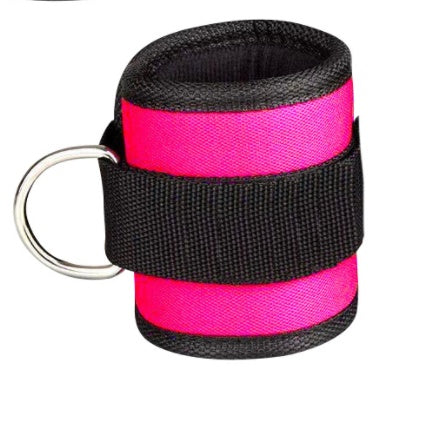 D-Ring Ankle Strap Weights - Adjustable Gym Leg Cuffs for Weight Lifting