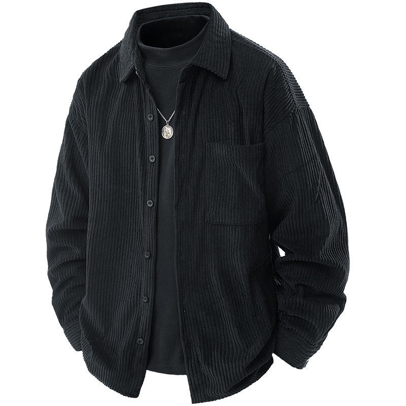 Shirt Collar Button Up Men