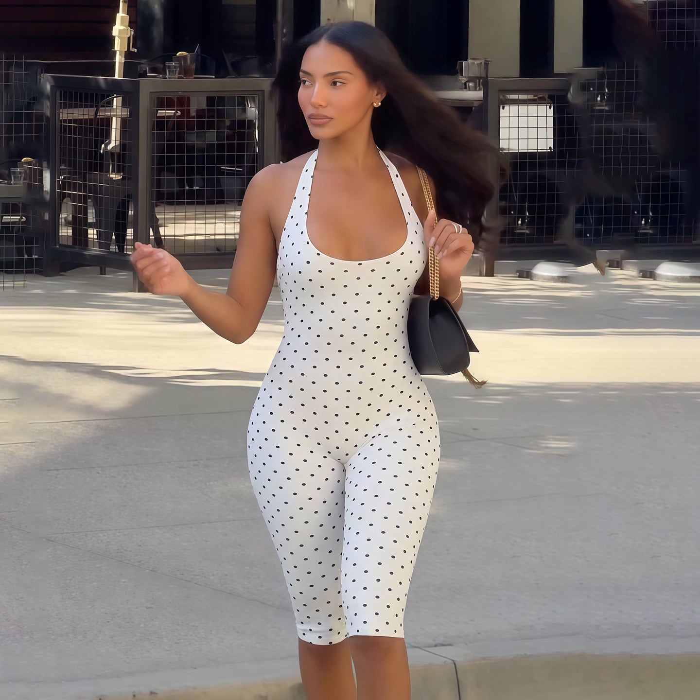 Women Summer Street Style Halter Neck Backless Jumpsuit