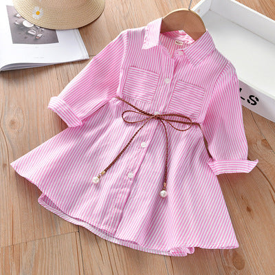 Children's Western-Style Shirt Dress - Cute Baby Girl Outfit