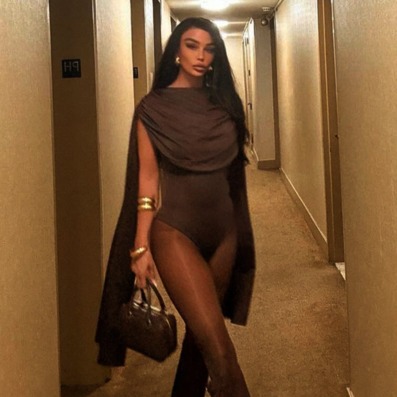 Women Basic long sleeve sexy jumpsuit