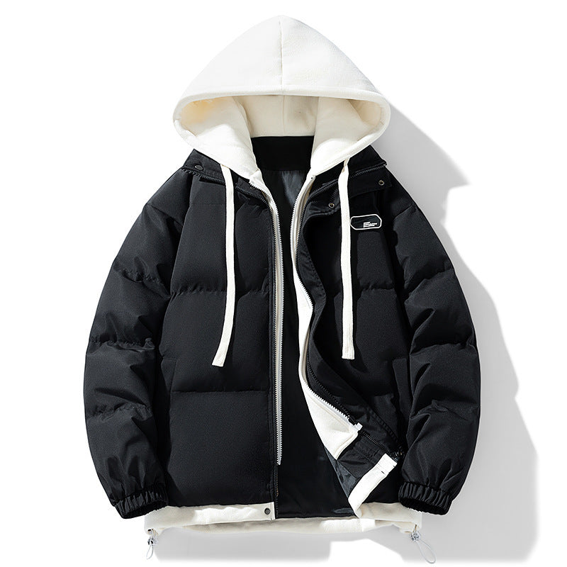 Two-piece Cotton-padded Coat Thickened Hooded Warm Jacket