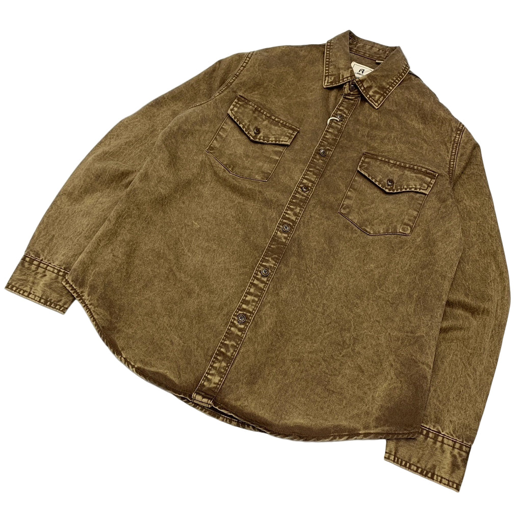 Men's Distressed Trucker Jacket - Classic Cotton Coat