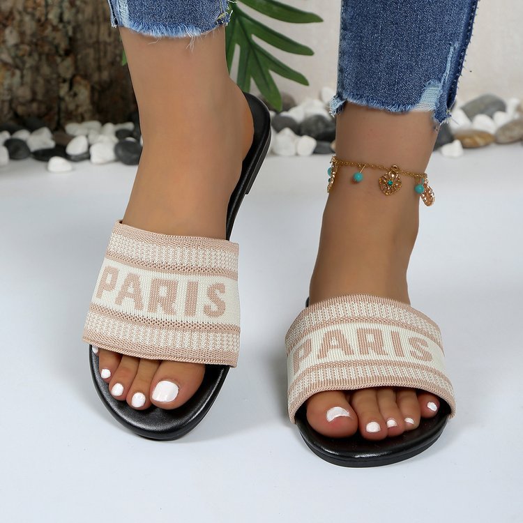 Plus Size Women Summer Casual Beach Slide Slippers
