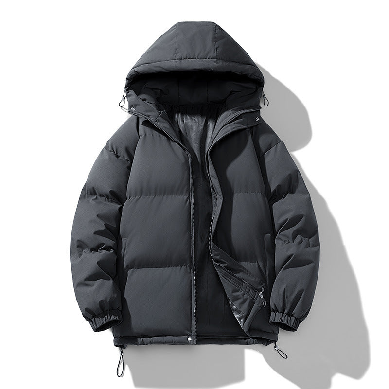 Men's Thickened Zip-Up Hoodie Jacket - Warm Winter Coat
