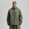 Men's Waterproof Breathable And Loose Zip Ski Suit Jacket