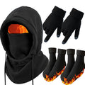 Winter Warm Hat Gloves Socks Set