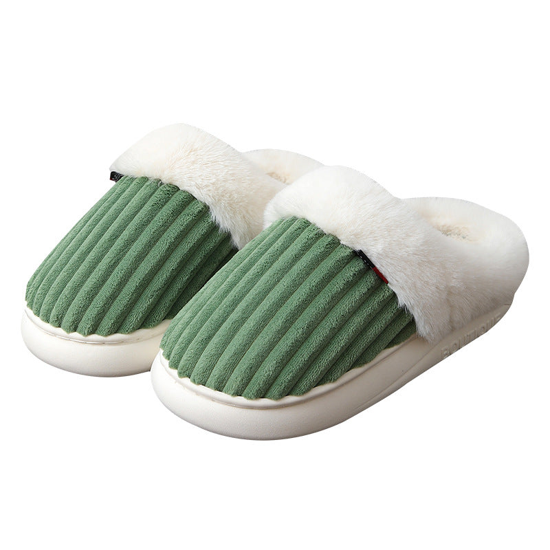 Plush Slippers Winter Thickened Shoewear