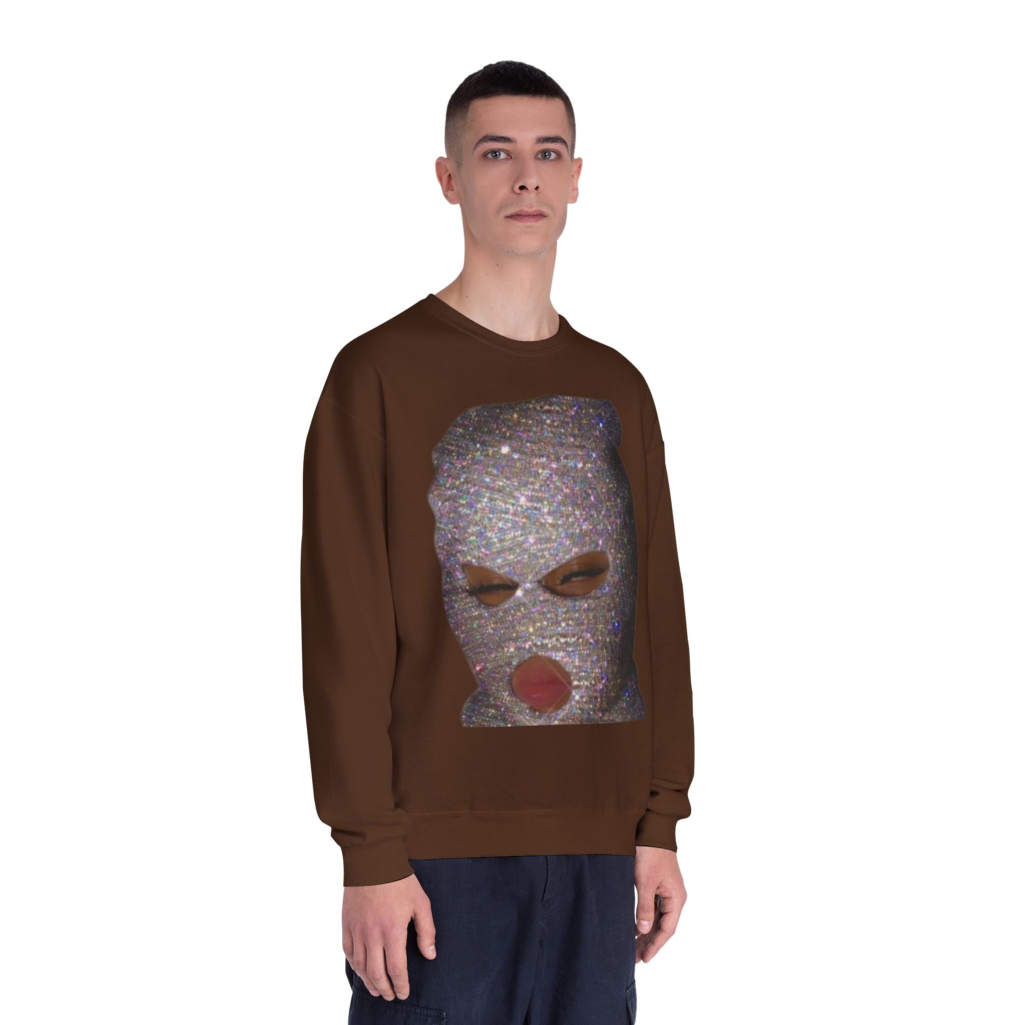 Glittery Crewneck Sweatshirt - Trendy Unisex Everyday Comfort