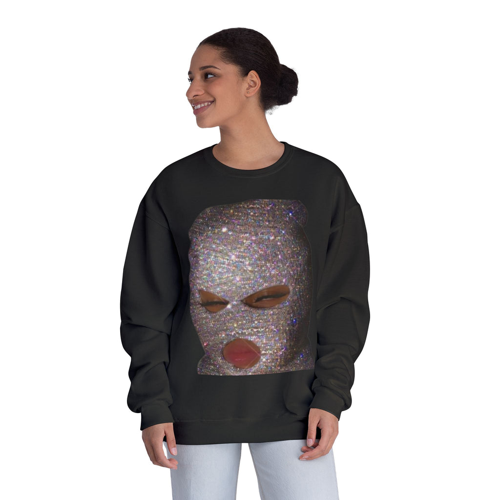 Glittery Crewneck Sweatshirt - Trendy Unisex Everyday Comfort
