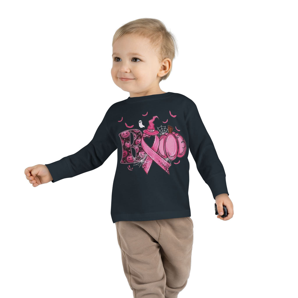 Pink Pumpkin Toddler Long Sleeve Tee