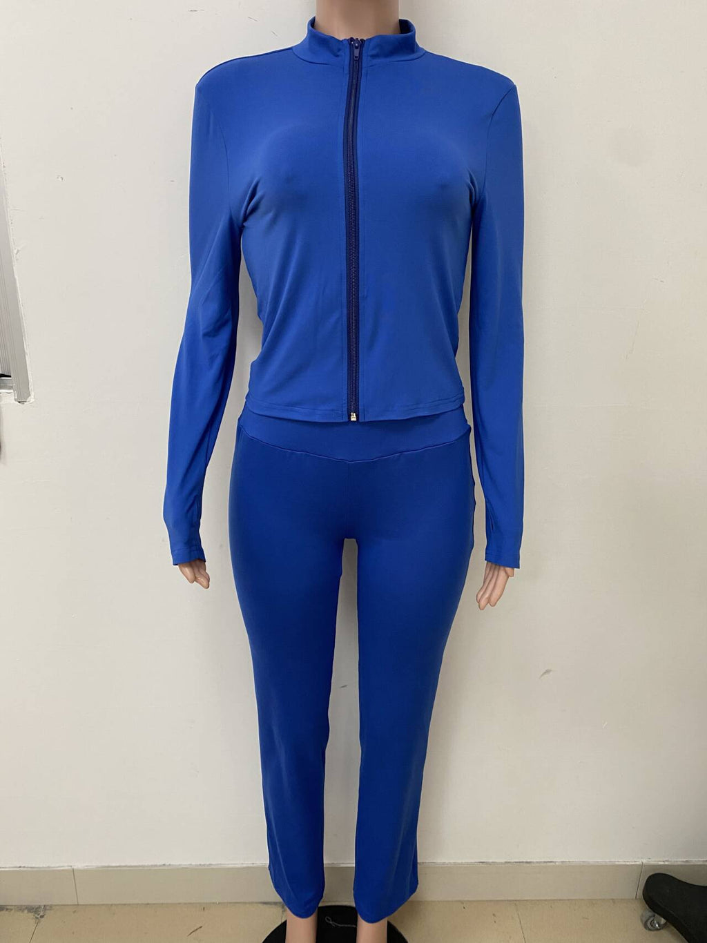Women Casual Top And Bell Bottom Long Pants Two Piece Set