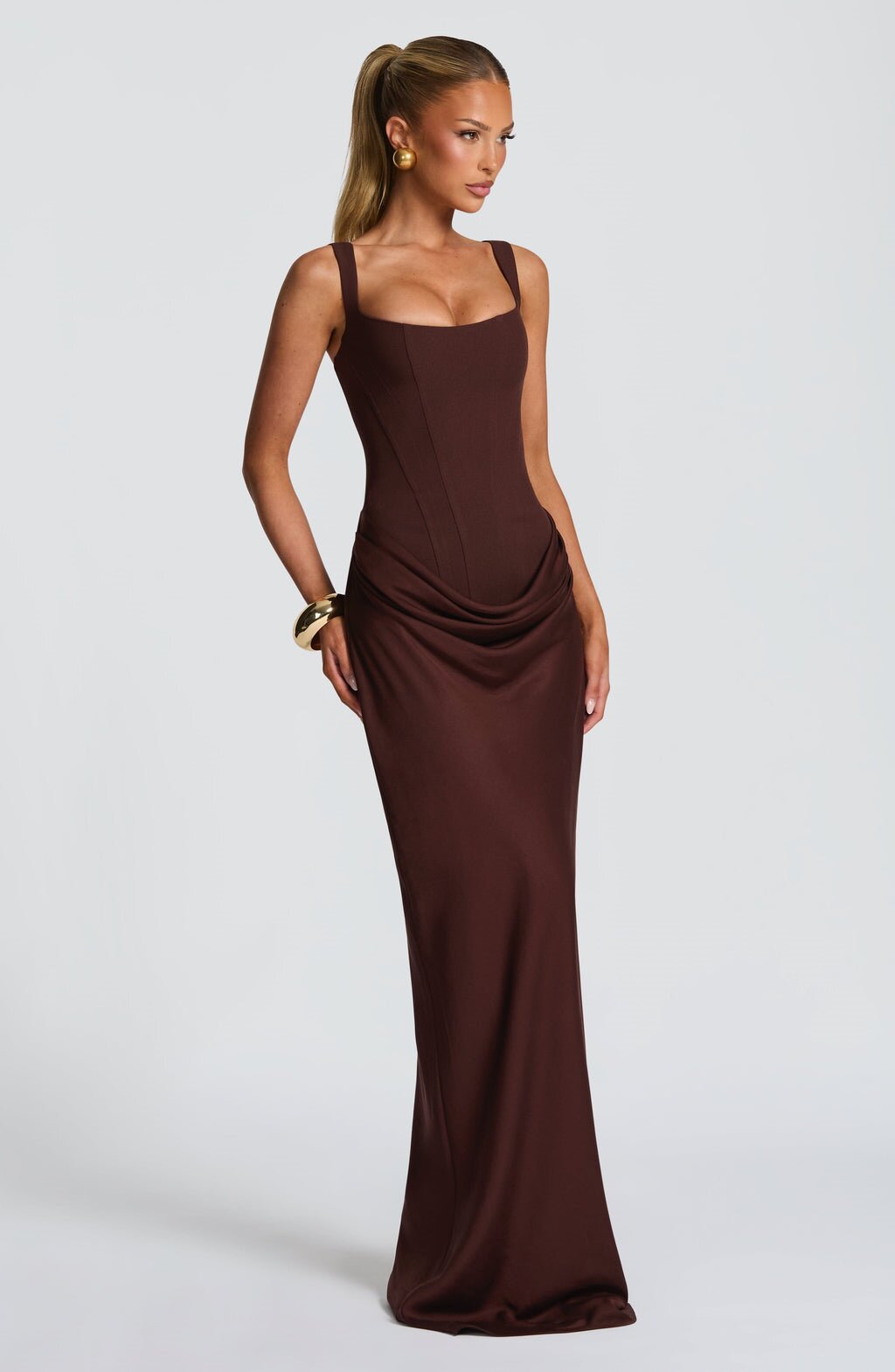 Women Spring Color Square Neck Sleeveless Patchwork Pleated Sexy Bodycon Dress