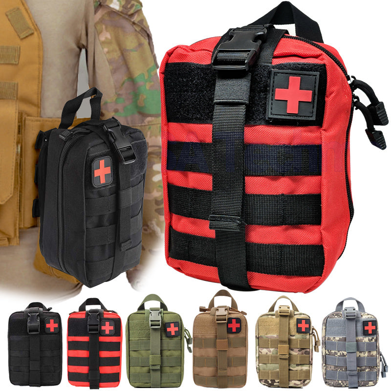 Tactical First Aid Kit Waist Bag - Waterproof Emergency Travel Survival Pouch