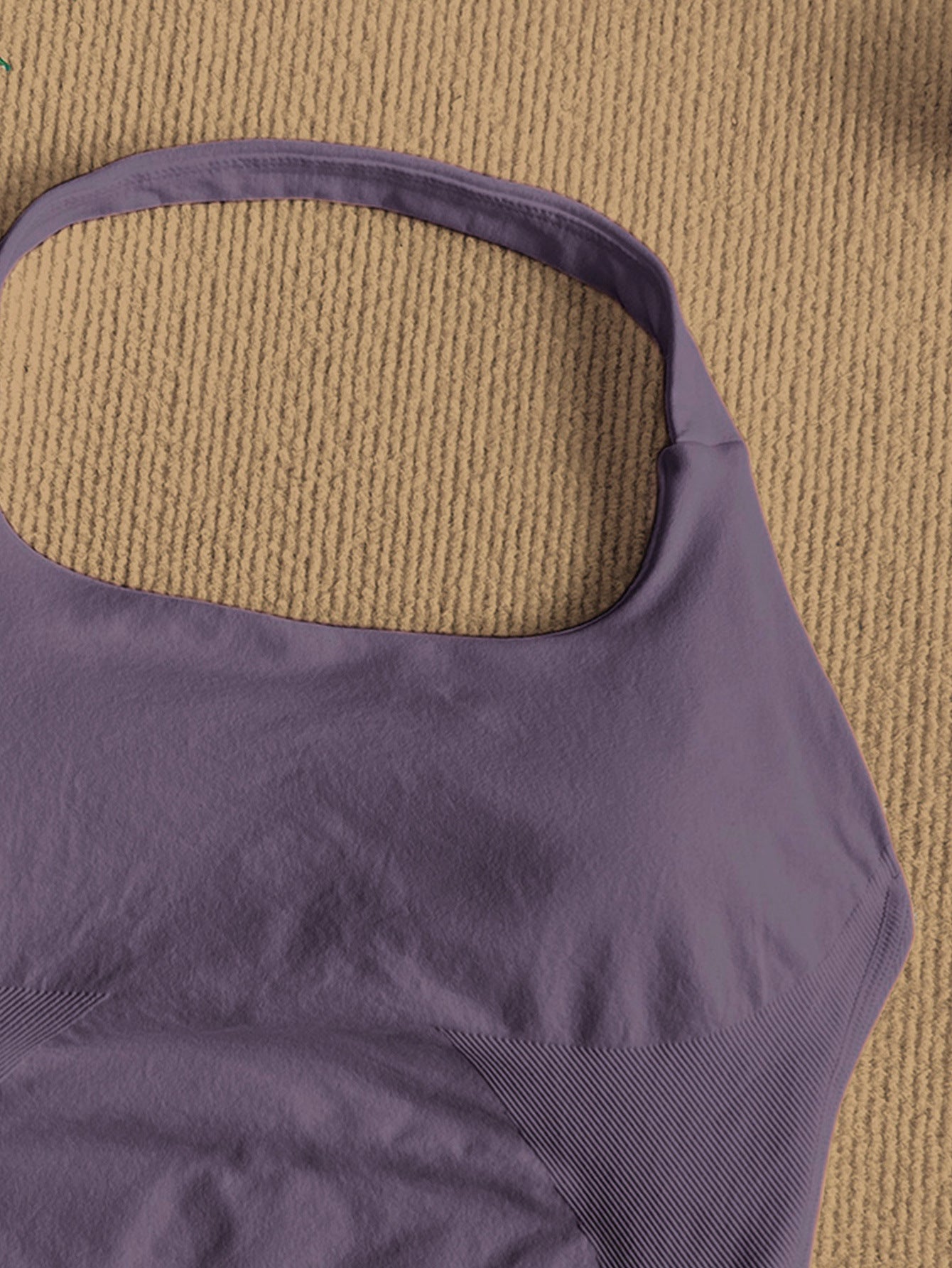 Women Square Neck Halter Neck Seamless Yoga Fitness Tank Top with Bra Pads