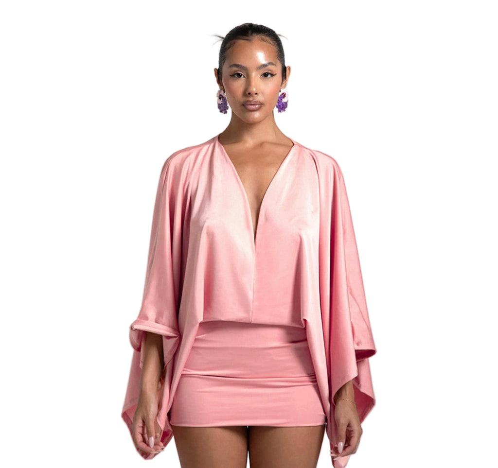 Women Sexy V-Neck Long-Sleeved Bodycon Dress
