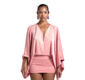 Women Sexy V-Neck Long-Sleeved Bodycon Dress