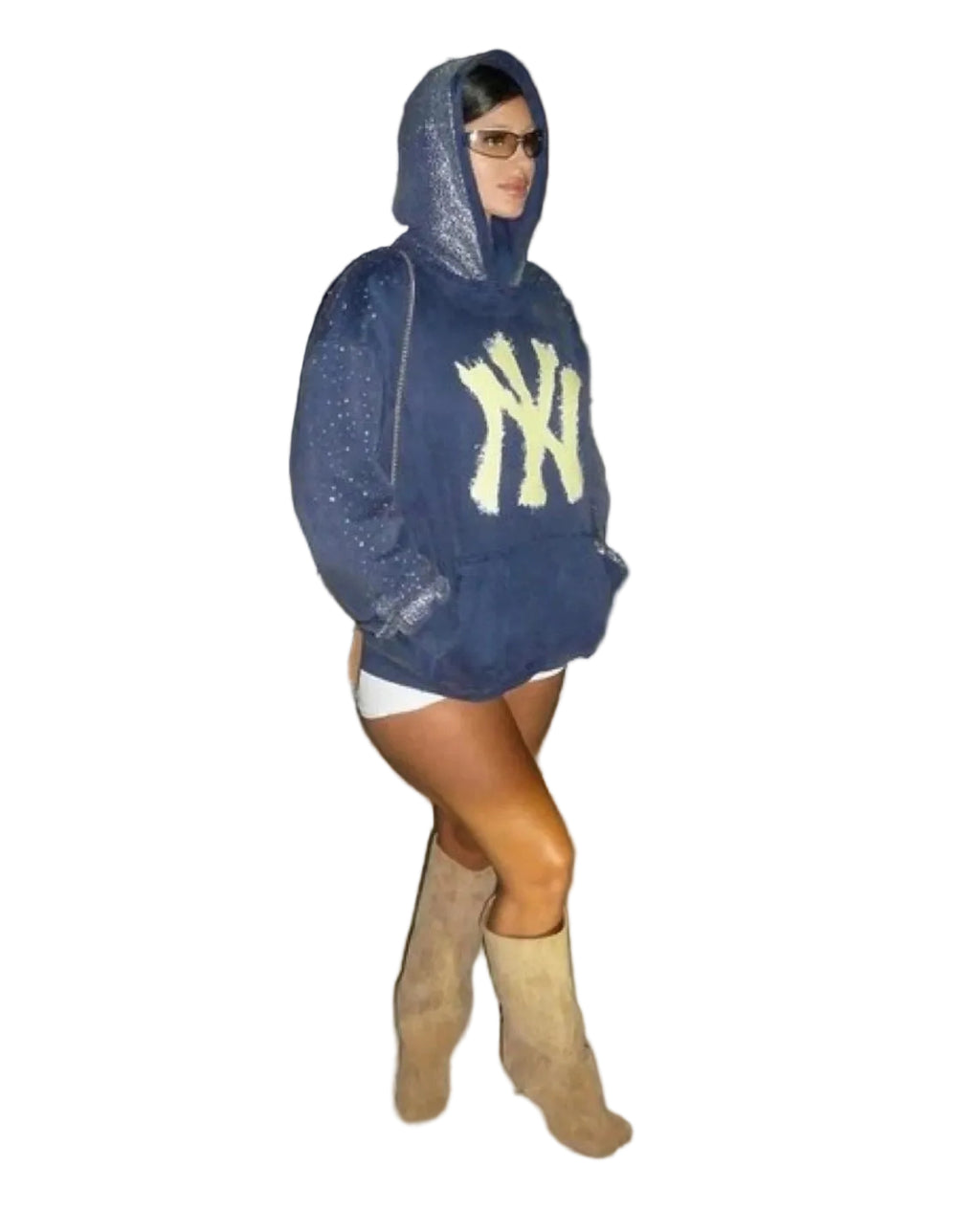 Fur and Diamond New York Oversized Hoodie