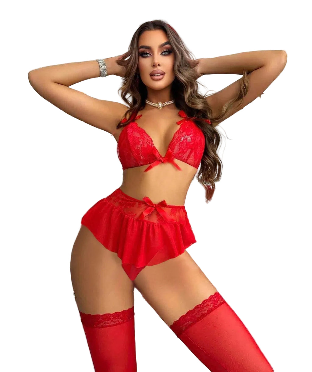 Christmas Women Red Sexy Lingerie