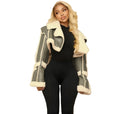 Autumn High Street PU Leather Patchwork Fur Collar Cropped Jacket Autumn High Street PU Leather Patchwork Fur Collar Cropped Jacket