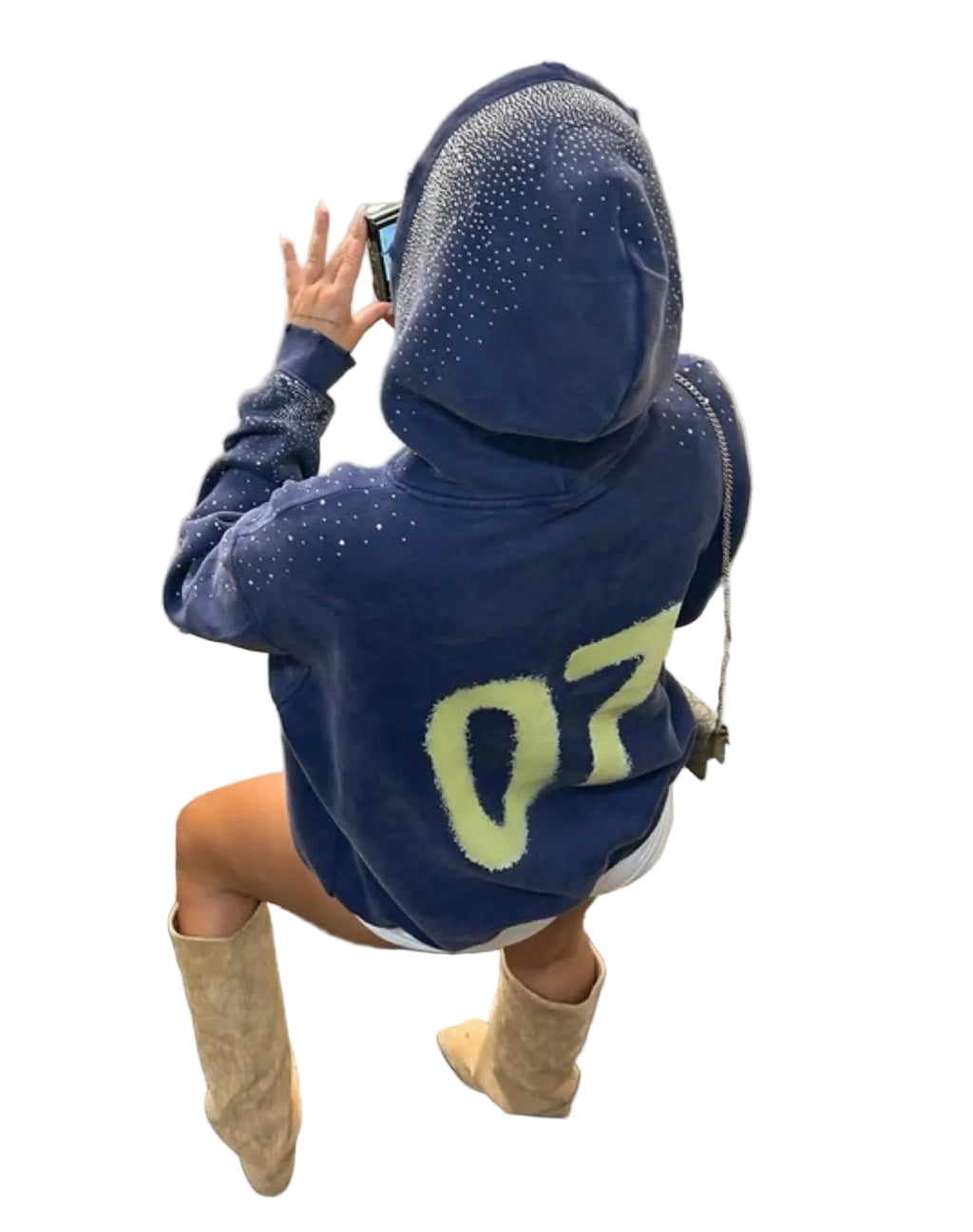 Fur and Diamond New York Oversized Hoodie
