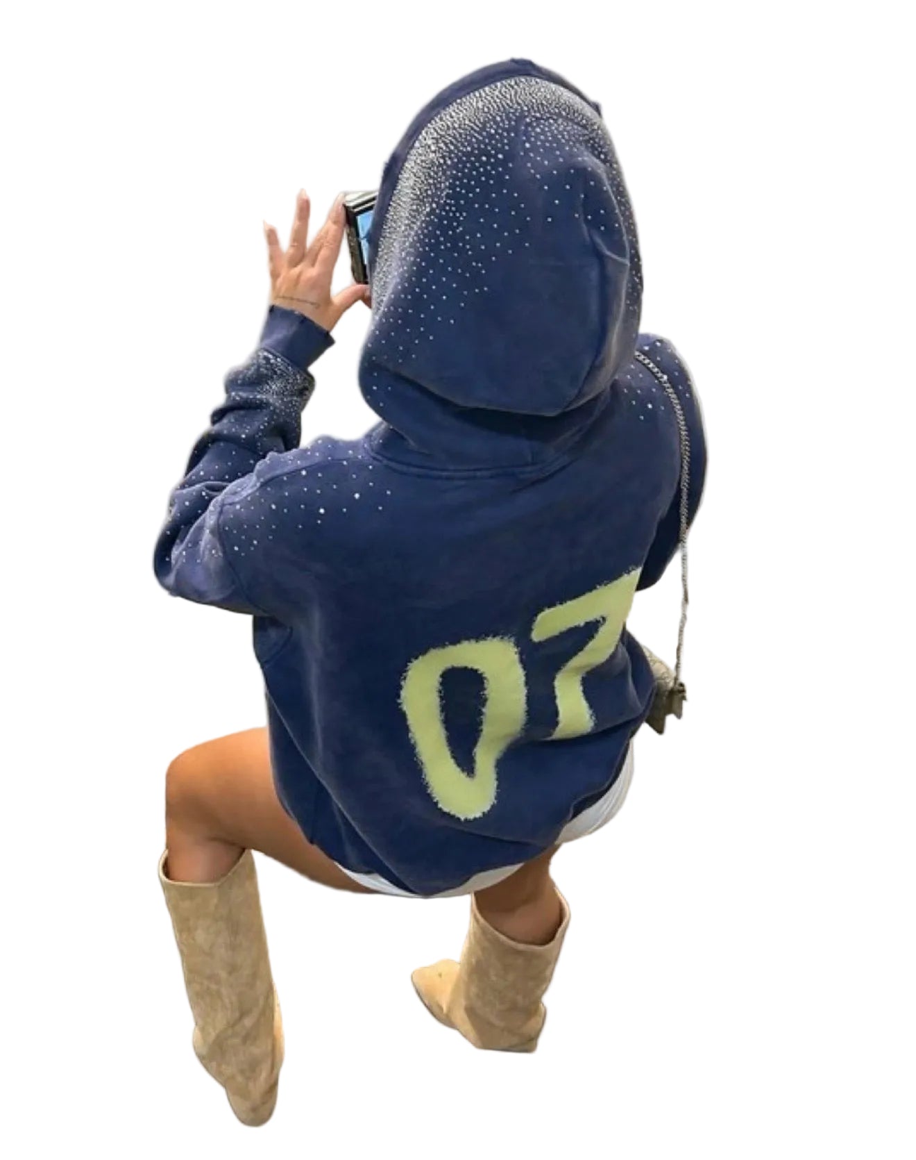 Fur and Diamond New York Oversized Hoodie