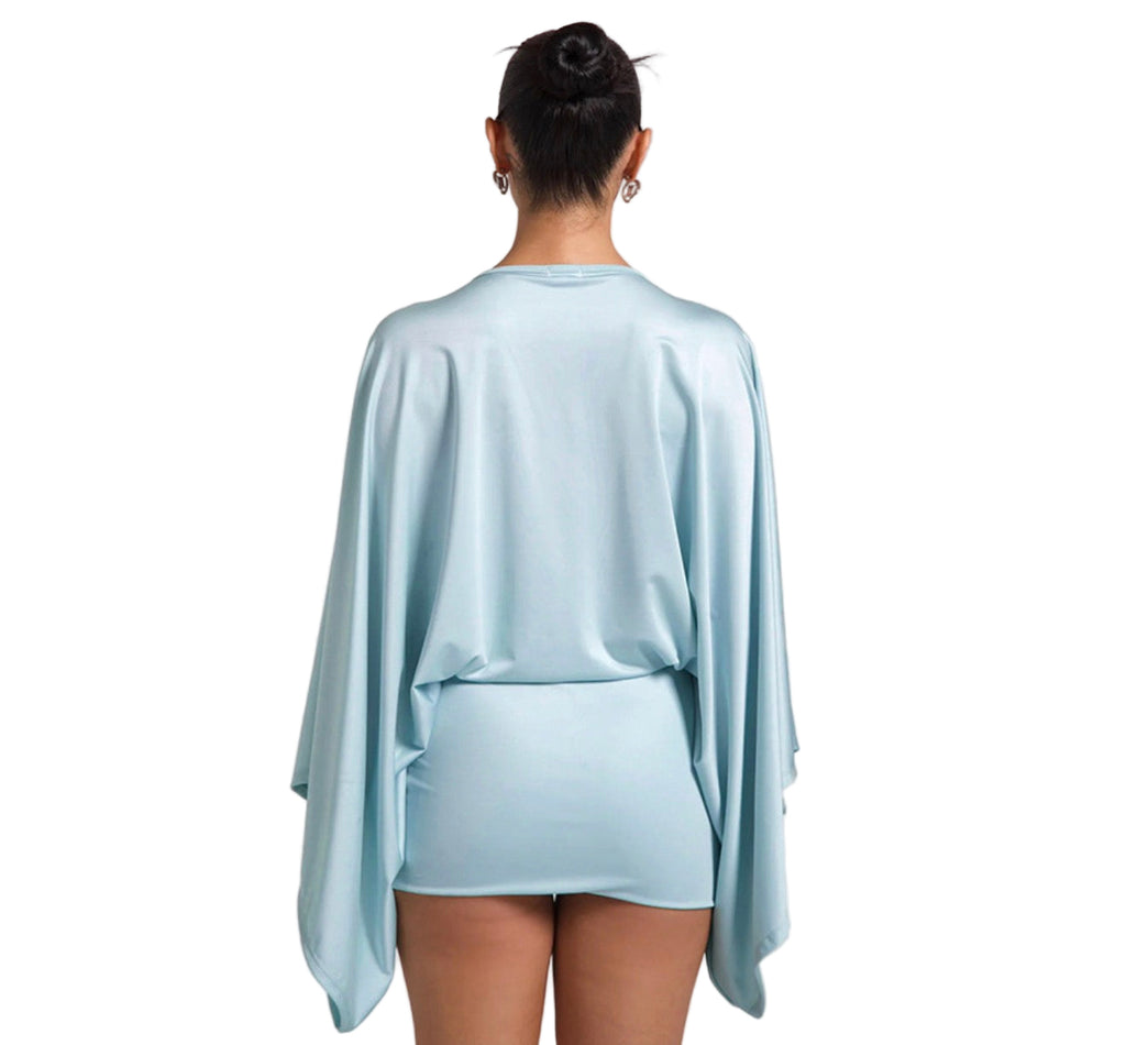 Women Sexy V-Neck Long-Sleeved Bodycon Dress