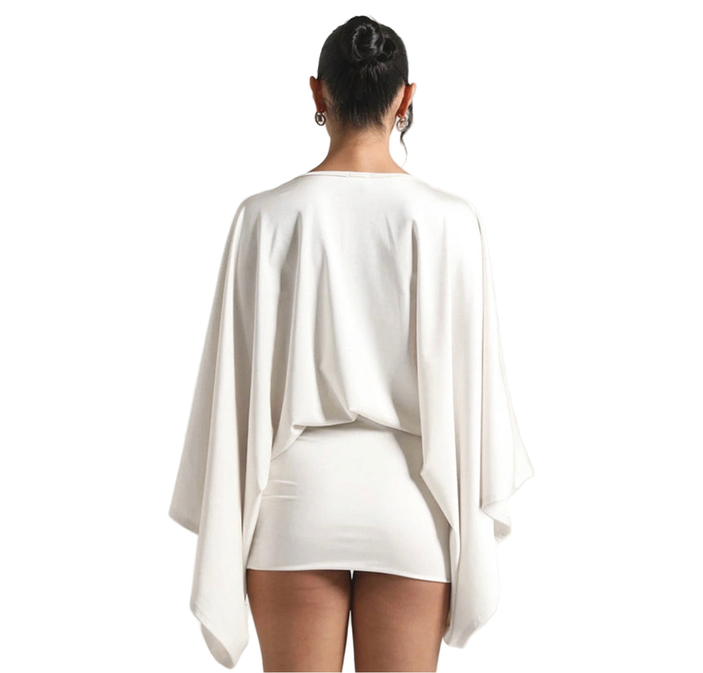 Women Sexy V-Neck Long-Sleeved Bodycon Dress